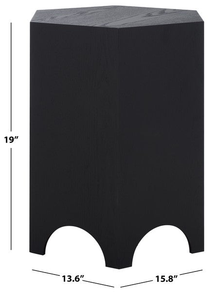 Barahan End Table- Black