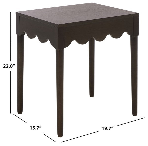Neha Accent Table - Dark Chocolate