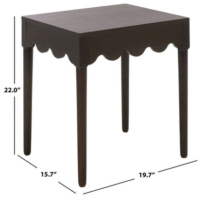 Neha Accent Table - Dark Chocolate
