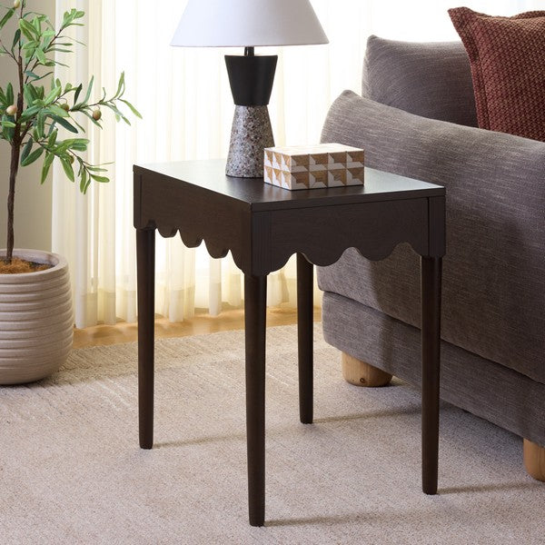 Neha Accent Table - Dark Chocolate