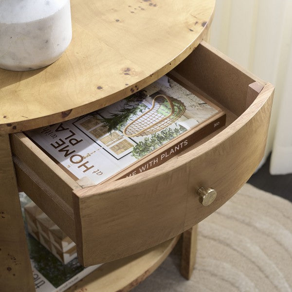 Philippe 1 Drawer 1 Shelf Accent Table