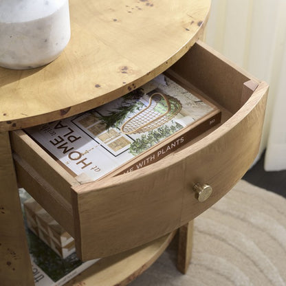 Philippe 1 Drawer 1 Shelf Accent Table