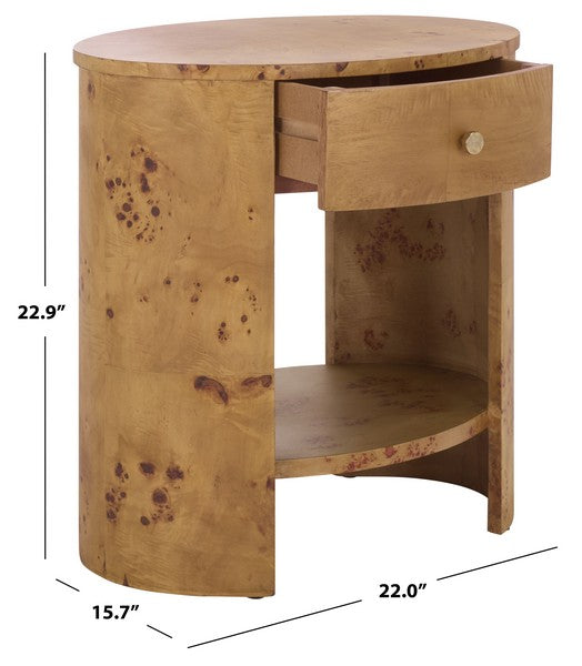 Philippe 1 Drawer 1 Shelf Accent Table