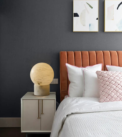 Alabaster Athena Ball Table Lamp