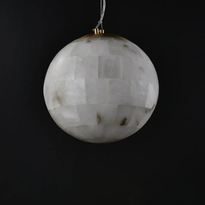 Alabaster Ball Pendant Light