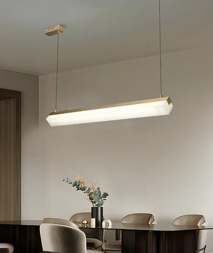 Alabaster Brick Linear Pendant Light