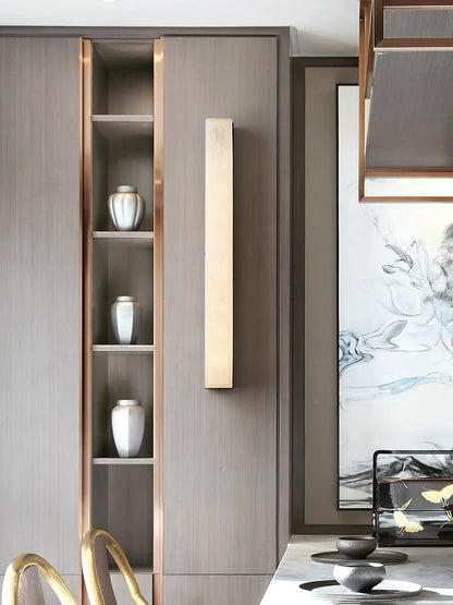 Alabaster Emerson Brass Wall Lamp