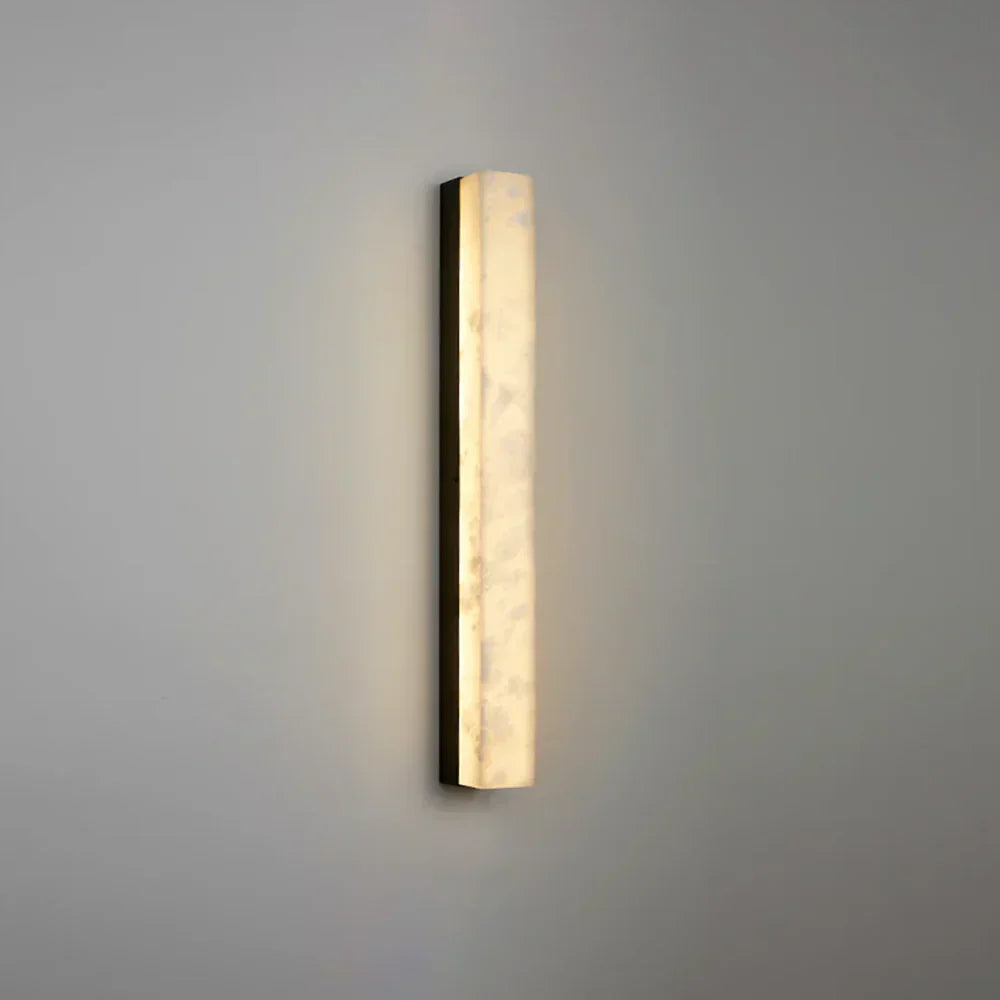 Alabaster Emerson Brass Wall Lamp