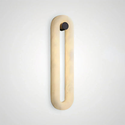 Alabaster Fader Elliptical Wall Lamp