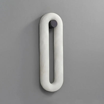 Alabaster Fader Elliptical Wall Lamp