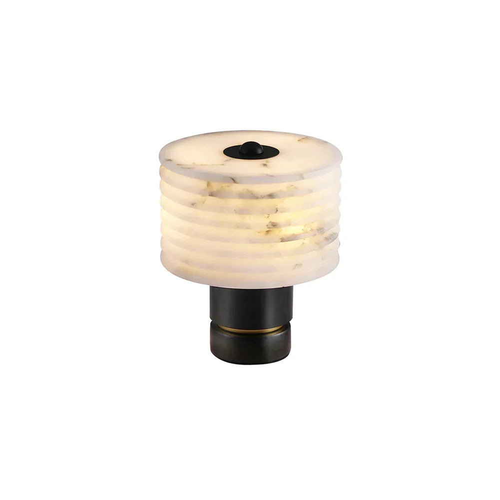 Alabaster Outela Brass Table Lamp