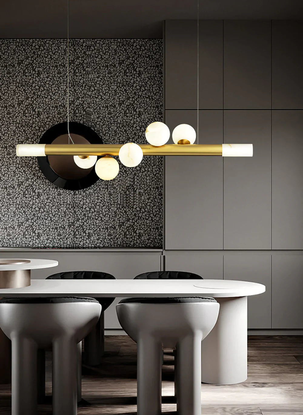 Alabaster RoMi Carrara Pendant Light