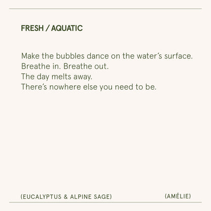 Amélie –  Eucalyptus & Alpine Sage Candle