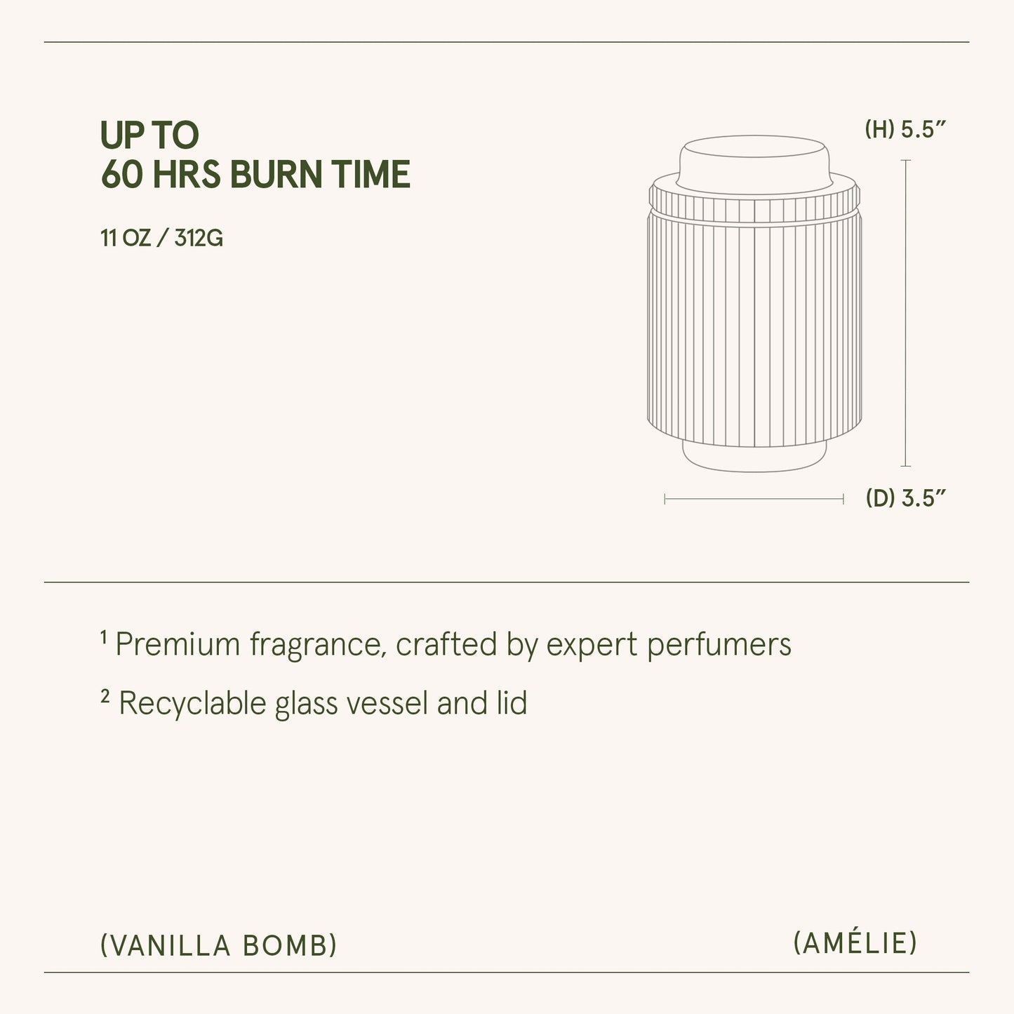 Amélie – Vanilla Bomb Candle