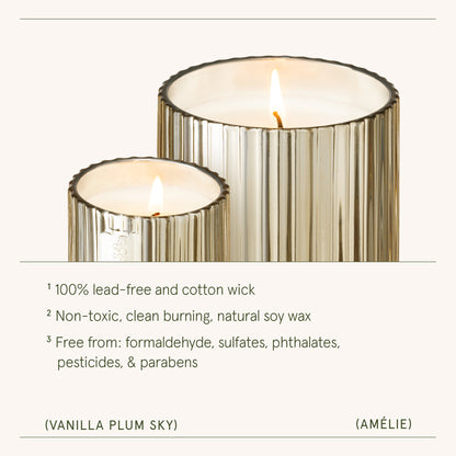 Amélie – Vanilla Plum Sky 3oz Candle