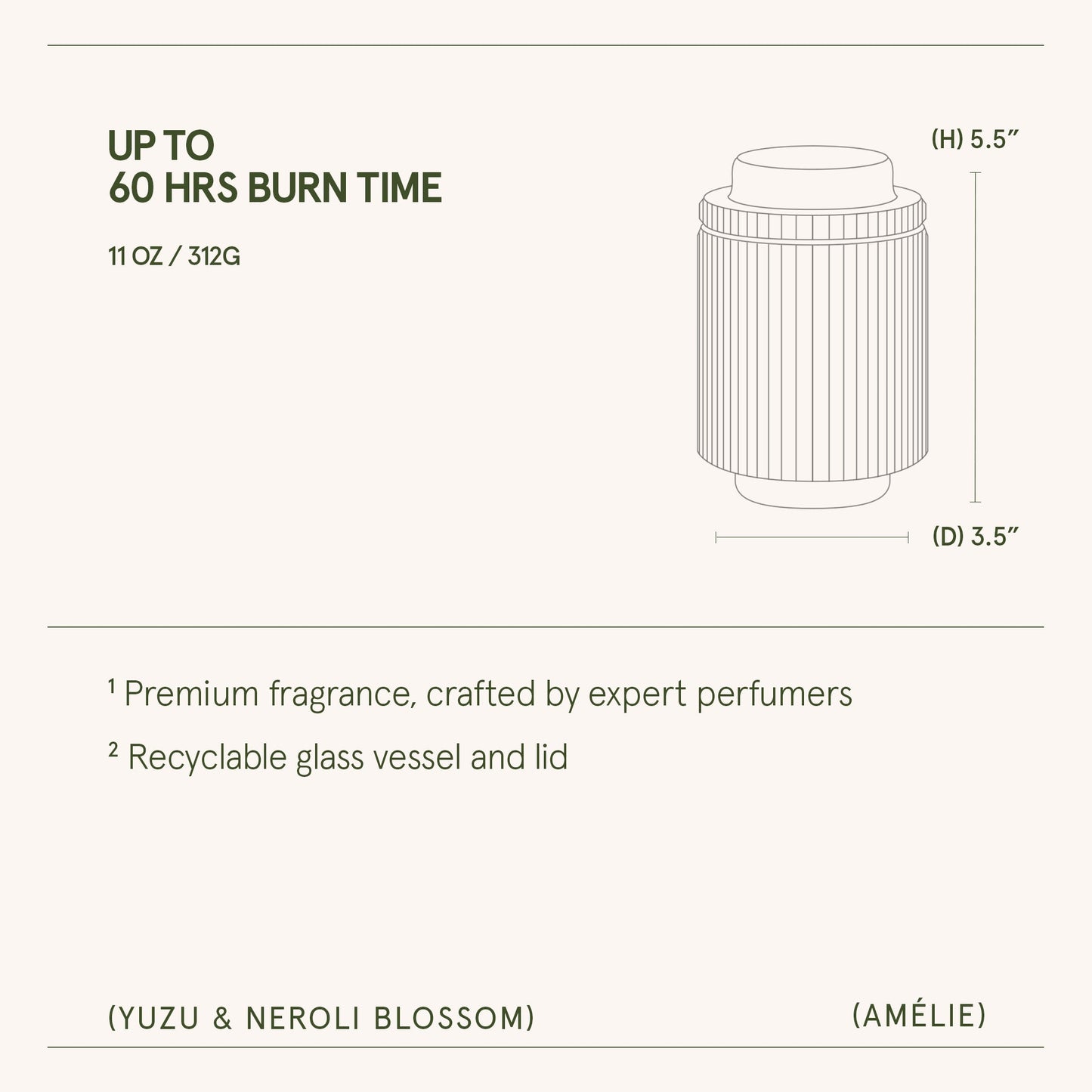 Amélie – Yuzu & Neroli Blossom Candle