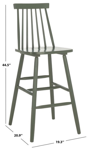 Beaufort Bar Stool Set of 2- Dusty Green