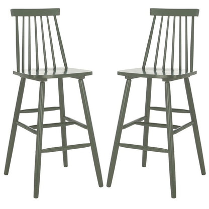 Beaufort Bar Stool Set of 2- Dusty Green