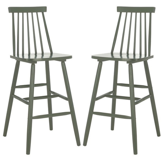 Beaufort Bar Stool Set of 2- Dusty Green