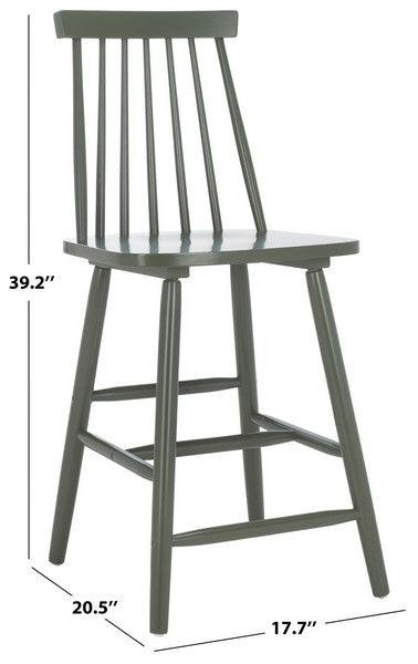 Beaufort Counter Stool Set of 2- Dusty Green