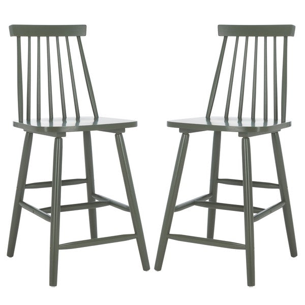 Beaufort Counter Stool Set of 2- Dusty Green