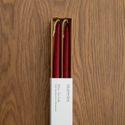 Melissa Taper Beeswax Candles - Set of 2