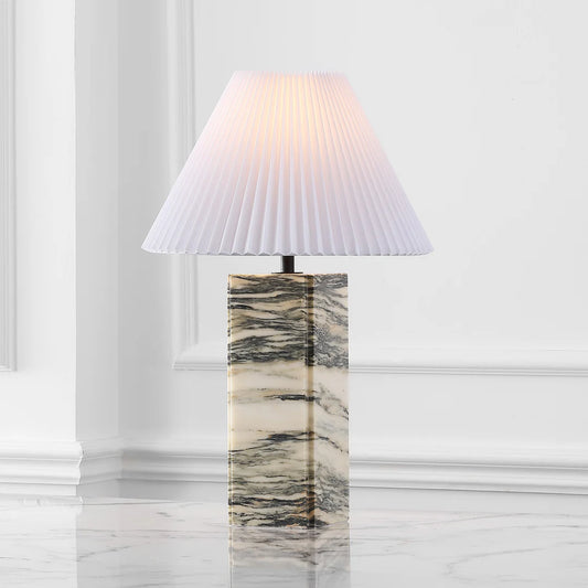 Mackenzie Square Marble Table Lamp