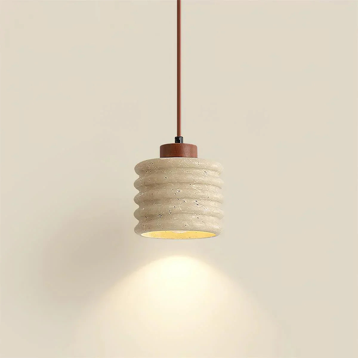 Candeeiro Column Travertine Pendant Lamp