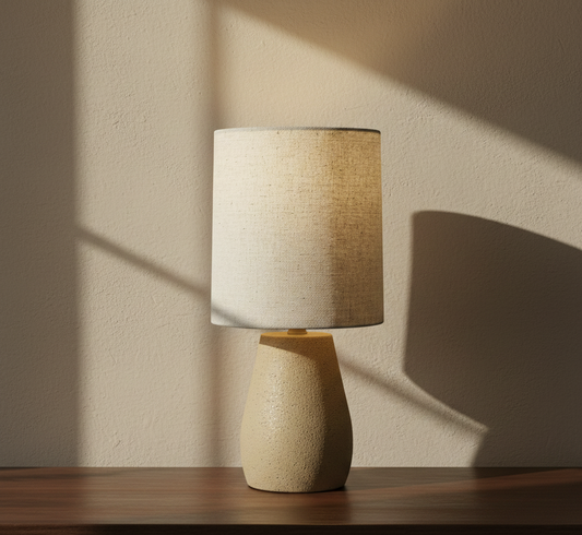 Handmade Ceramic Lamp - Oat