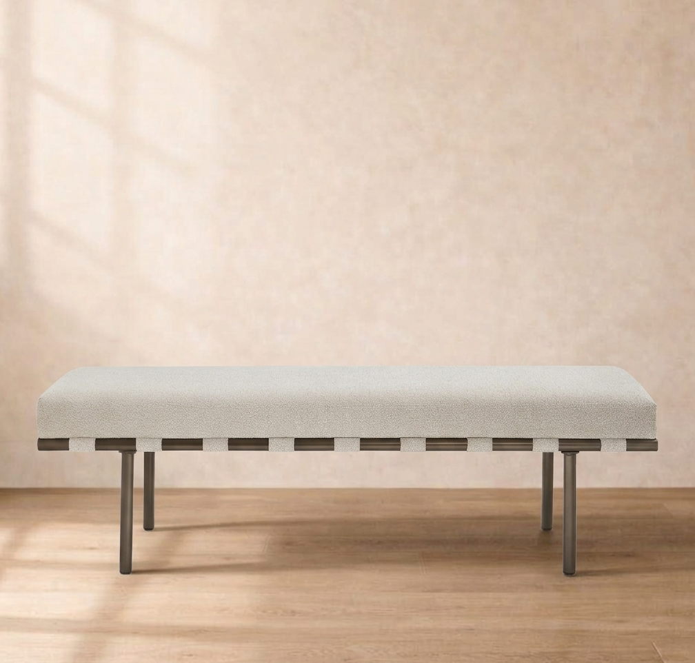 Carson Dining Bench Beige