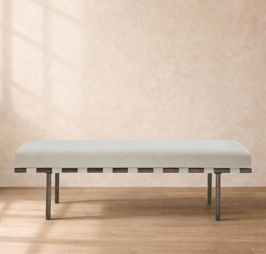 Carson Dining Bench Beige