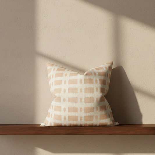 Townline Pillow Cover in Pink, Schumacher Textiles