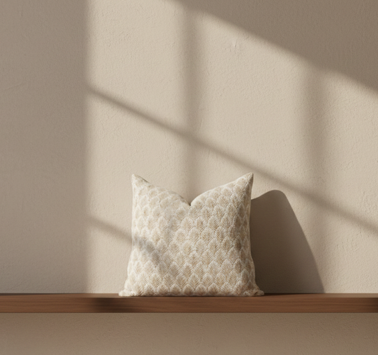 Gibson Floral Pillow Cover in Natural