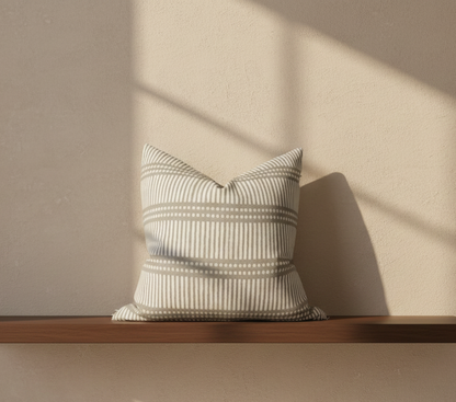 Dash Dot Pillow Cover in Chalk, Walter G Pillows, Decorative Throw Pillows