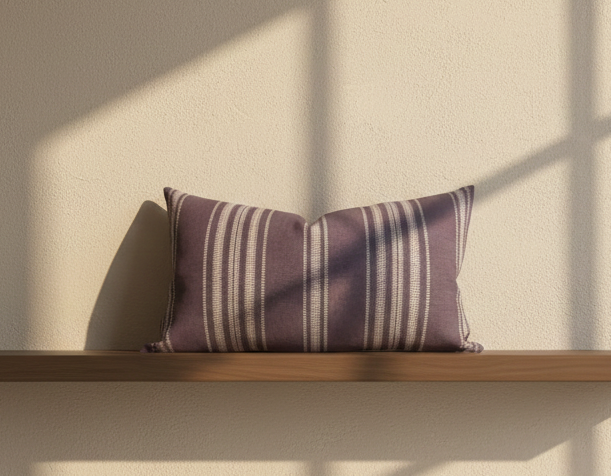 Mayan Striped Pillow Cover in Royal