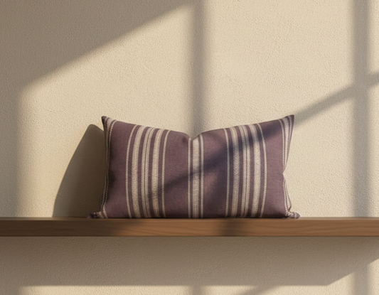 Mayan Striped Pillow Cover in Royal