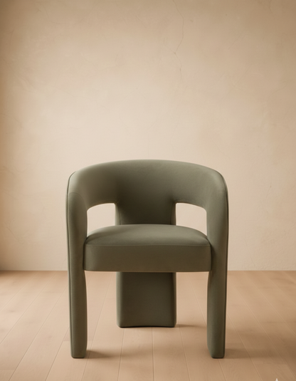 Catharia Velvet 3 Leg Dining Chair