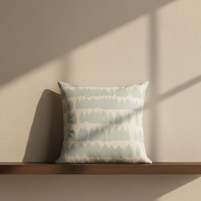 Queen of Spain Pillow Cover in Sky Blue, F Schumacher Textiles