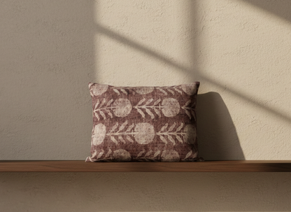 Zinnia Pillow Cover in Berry, McLaurin + Piercy Textiles