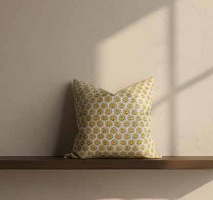 Lyon Pillow Cover in Saffron, Walter G Textiles