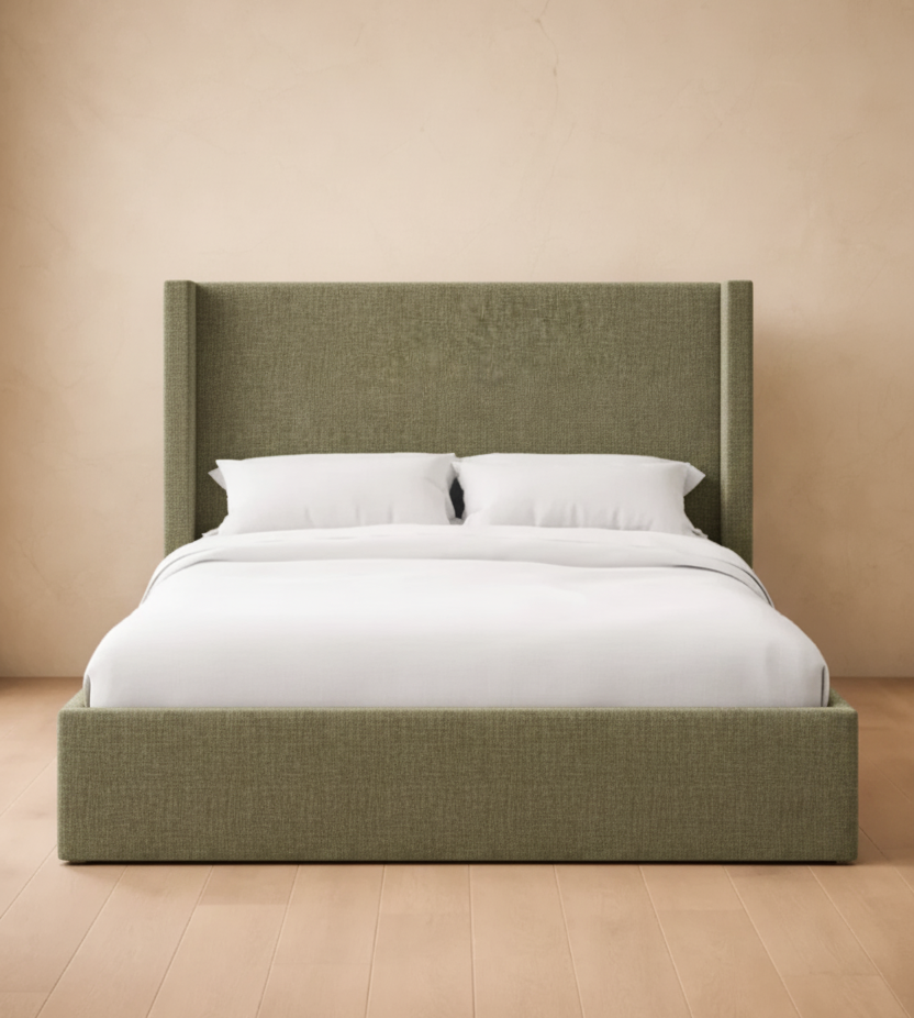 Thea 40" Wingback Platform Bed