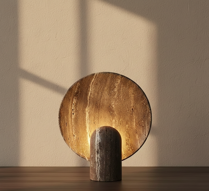 Faux Travertine Stone Lamp