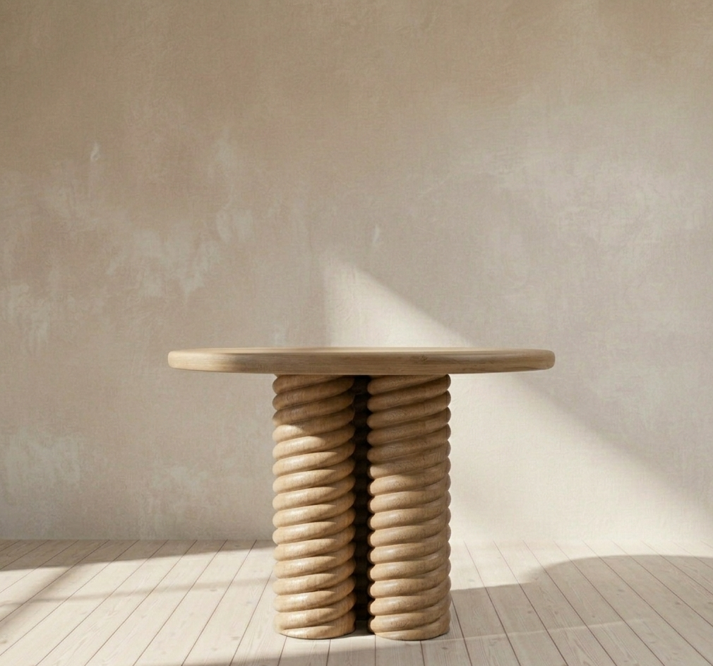 Treccia Side Table Oak