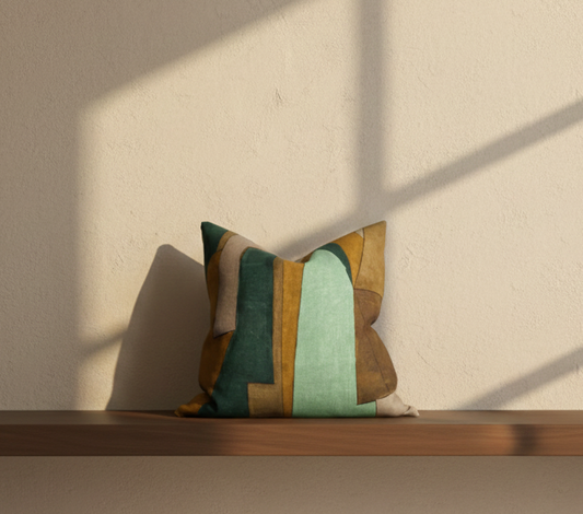 District Pillow Cover in Tobacco, Kelly Wearstler Textiles