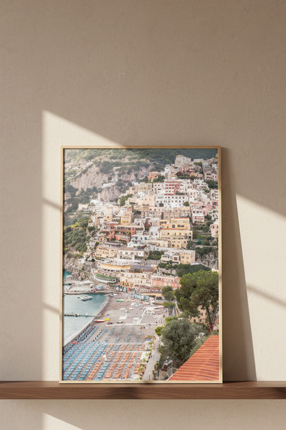 Looking over Positano