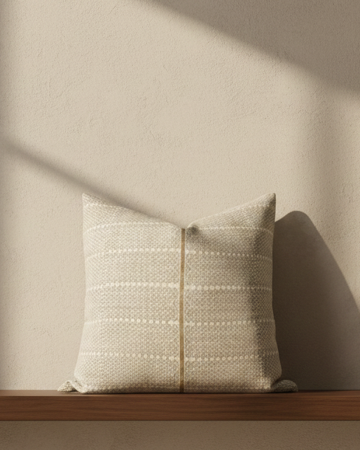Madu Pillow Cover in Sand Brown