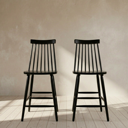 Beaufort Counter Stool Set of 2- Black