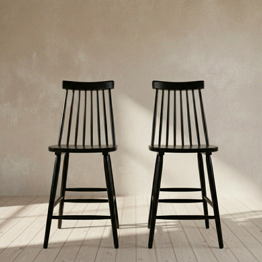 Beaufort Counter Stool Set of 2- Black
