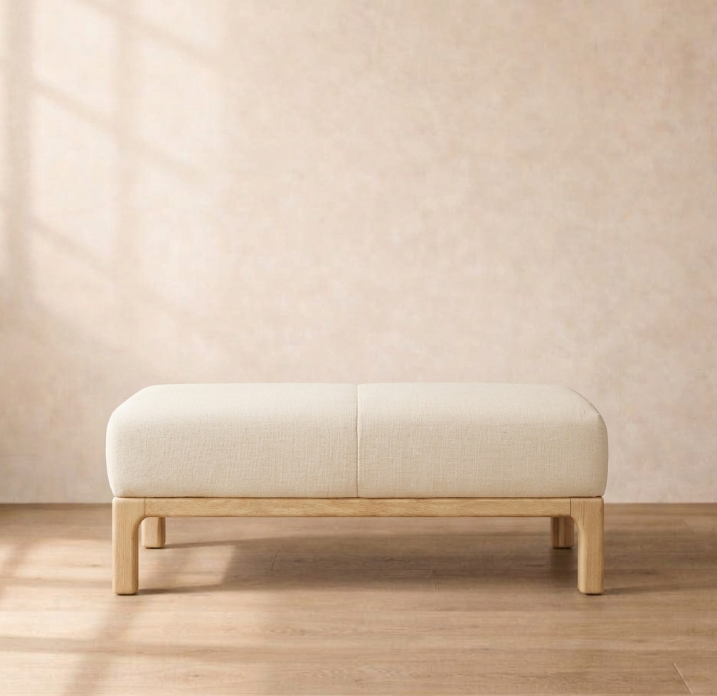 Bradly Bench- Beige