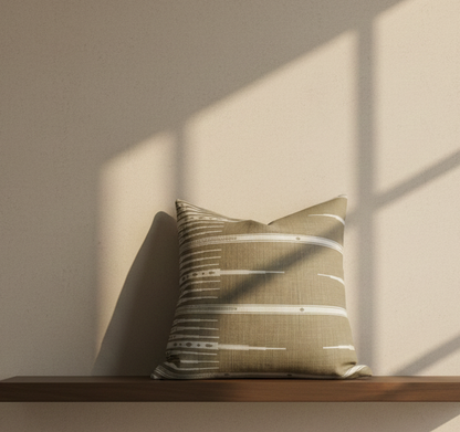 Tangiers Pillow Cover in Stone, Peter Dunham Textiles